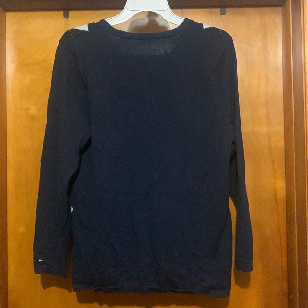 Tommy Hilfiger Size XL Diamond Plaid Long Sleeve Top - Picture 5 of 5